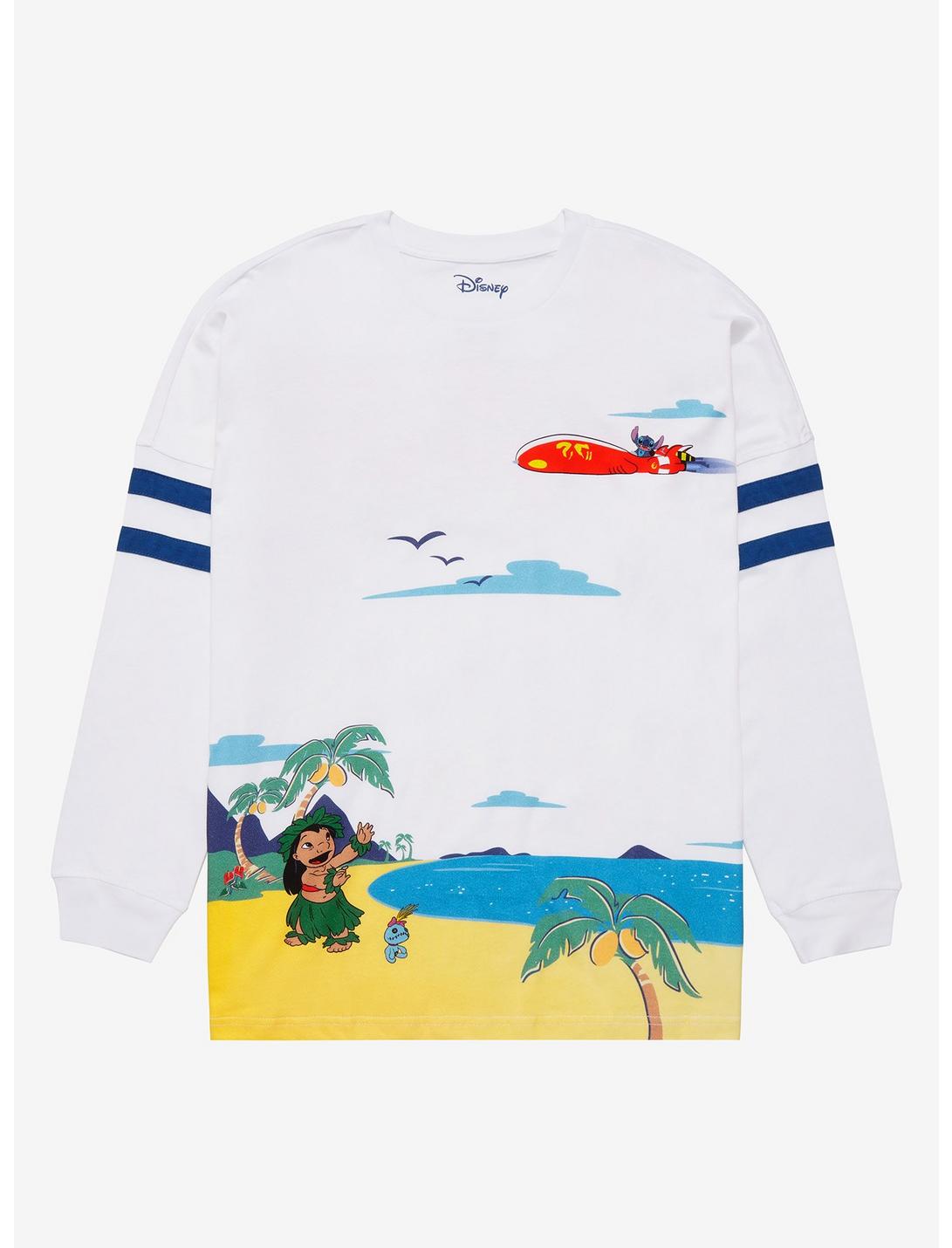 Disney Lilo & Stitch Experiment 626 Beach Hype Jersey - BoxLunch Exclusive, OFF WHITE, hi-res