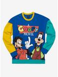 Disney D23 A Goofy Movie Max & Goofy Color Block Crewneck - BoxLunch Exclusive, MULTI, hi-res