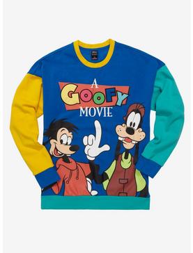 Disney D23 A Goofy Movie Max & Goofy Color Block Crewneck - BoxLunch Exclusive, , hi-res