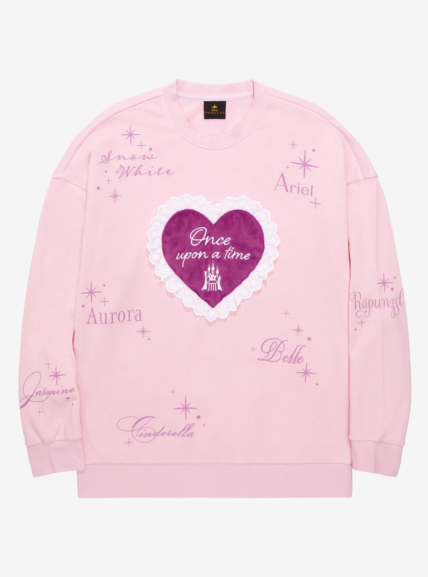 Disney Princess Once Upon a Time Heart Crewneck - BoxLunch Exclusive