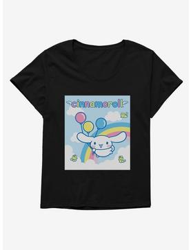 Cinnamoroll Balloons And Rainbow Womens T-Shirt Plus Size, , hi-res