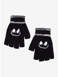 The Nightmare Before Christmas Jack Contrast Stitch Fingerless Gloves, , hi-res