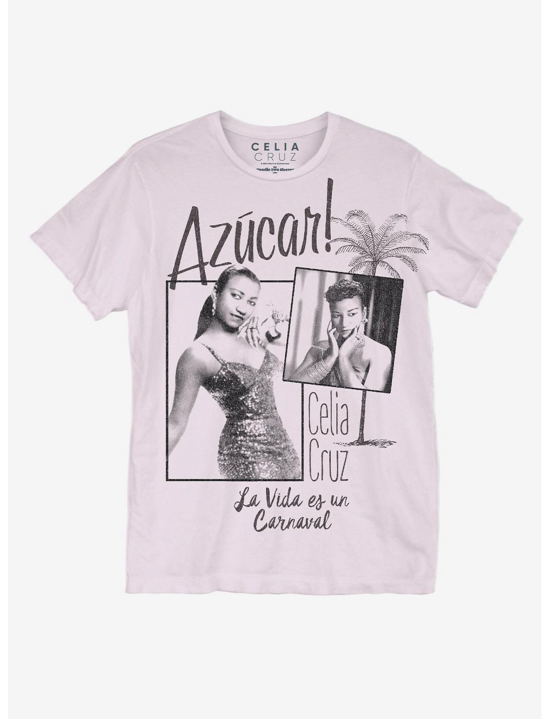 Celia Cruz Azucar Boyfriend Fit Girls T-Shirt, PINK, hi-res