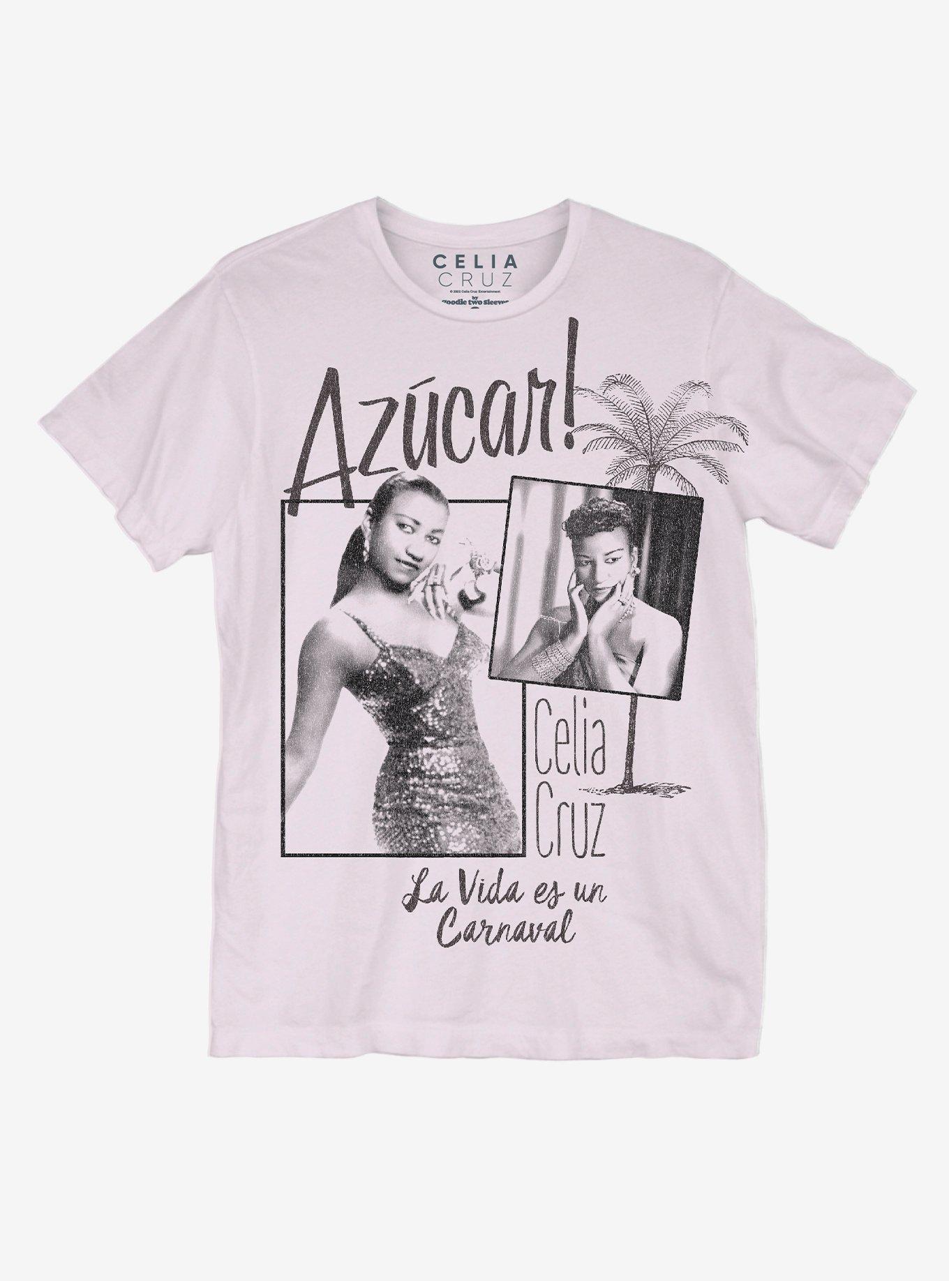 Celia Cruz Azucar Boyfriend Fit Girls T-Shirt, PINK, hi-res