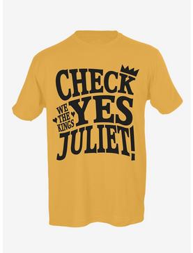 We The Kings Check Yes Juliet Boyfriend Fit Girls T-Shirt, , hi-res