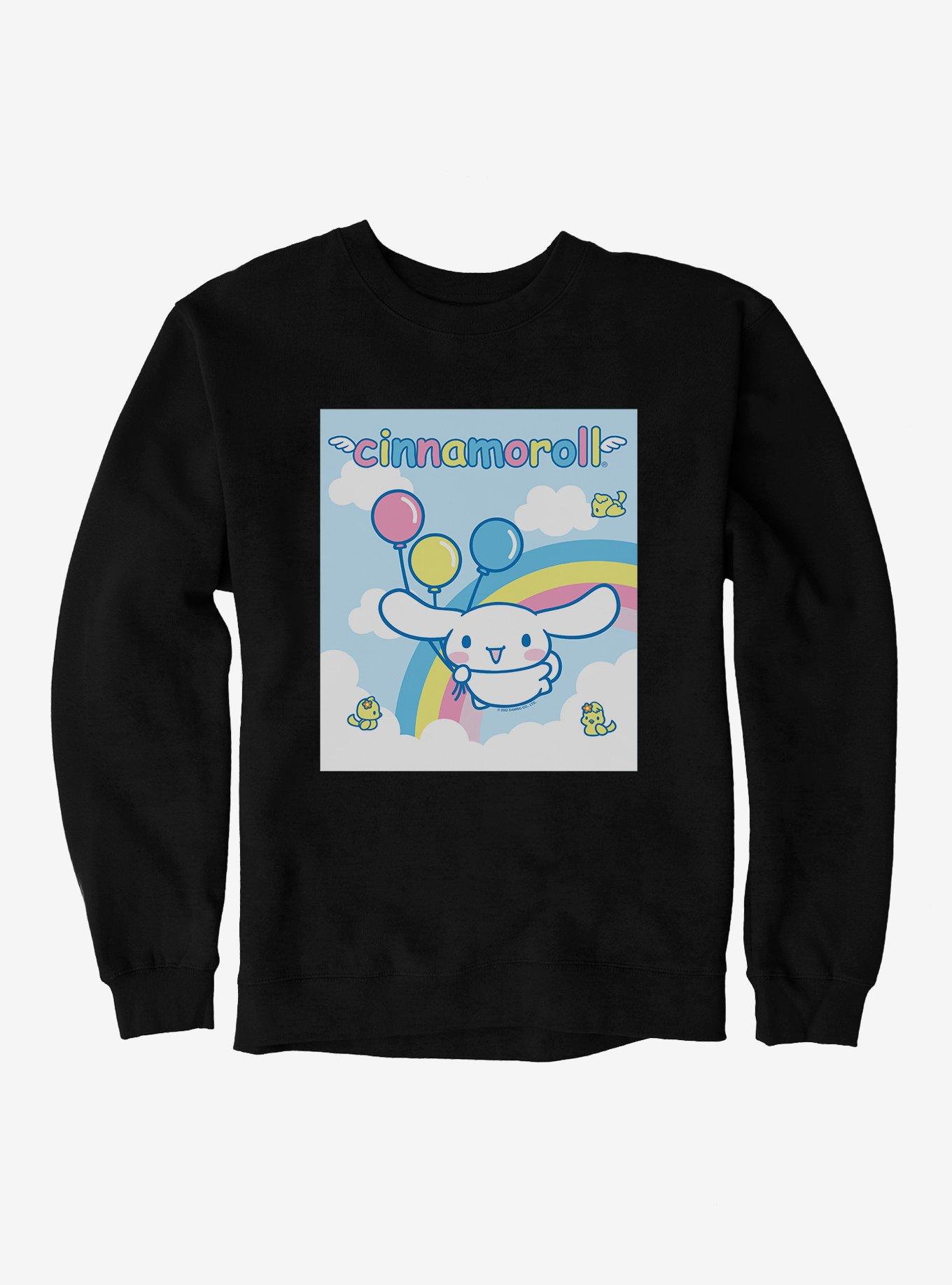 Cinnamoroll Balloons And Rainbow Sweatshirt, , hi-res