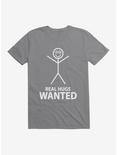ICreate Hugs Wanted T-Shirt, STORM GREY, hi-res