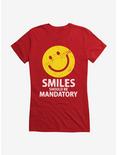 ICreate Face Stamp Girls T-Shirt, RED, hi-res