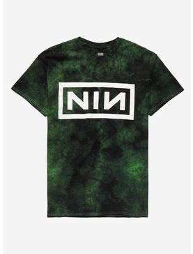 Nine Inch Nails Green Tie-Dye Boyfriend Fit Girls T-Shirt, , hi-res