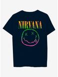 Nirvana Smile Boyfriend Fit Girls T-Shirt, NAVY, hi-res