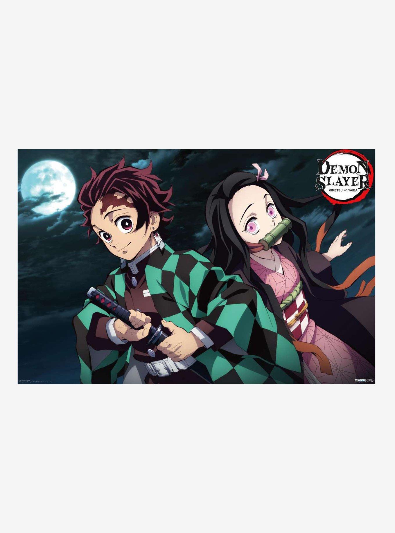 Demon Slayer Anime Vintage Poster Tanjirou Nezuko Kraft Wall Art Sticker -   - Free Shipping & Up to 50% OFF