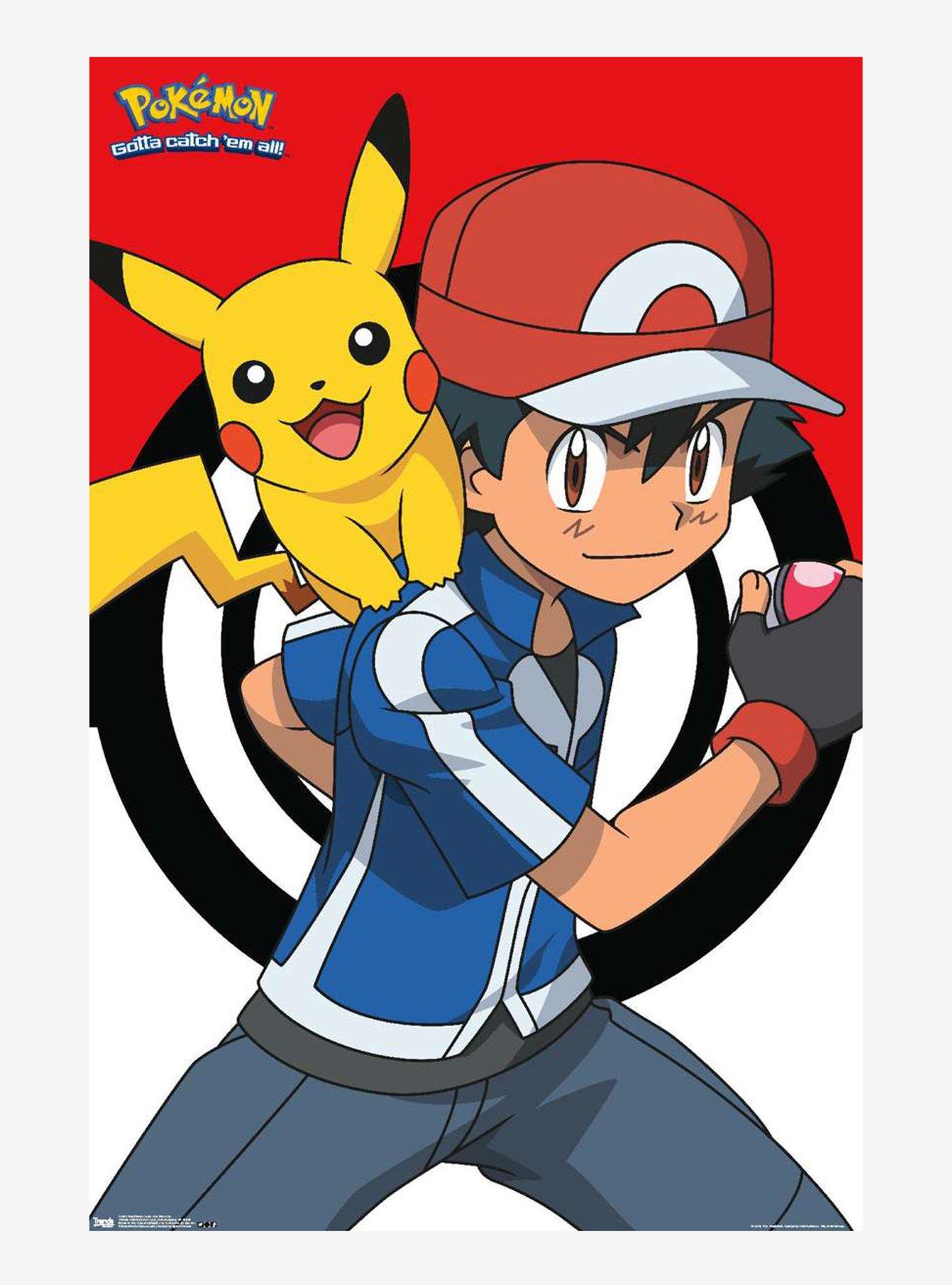 Pokemon Ash & Pikachu Poster, , hi-res