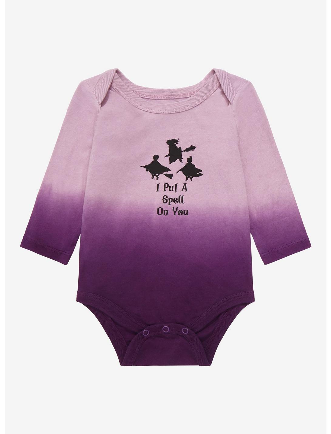 Disney Hocus Pocus Put a Spell on You Dip-Dye Infant One-Piece - BoxLunch Exclusive , PURPLE, hi-res