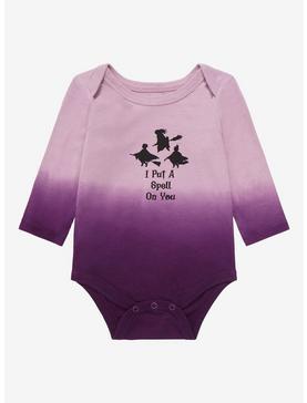 Plus Size Disney Hocus Pocus Put a Spell on You Dip-Dye Infant One-Piece - BoxLunch Exclusive , , hi-res