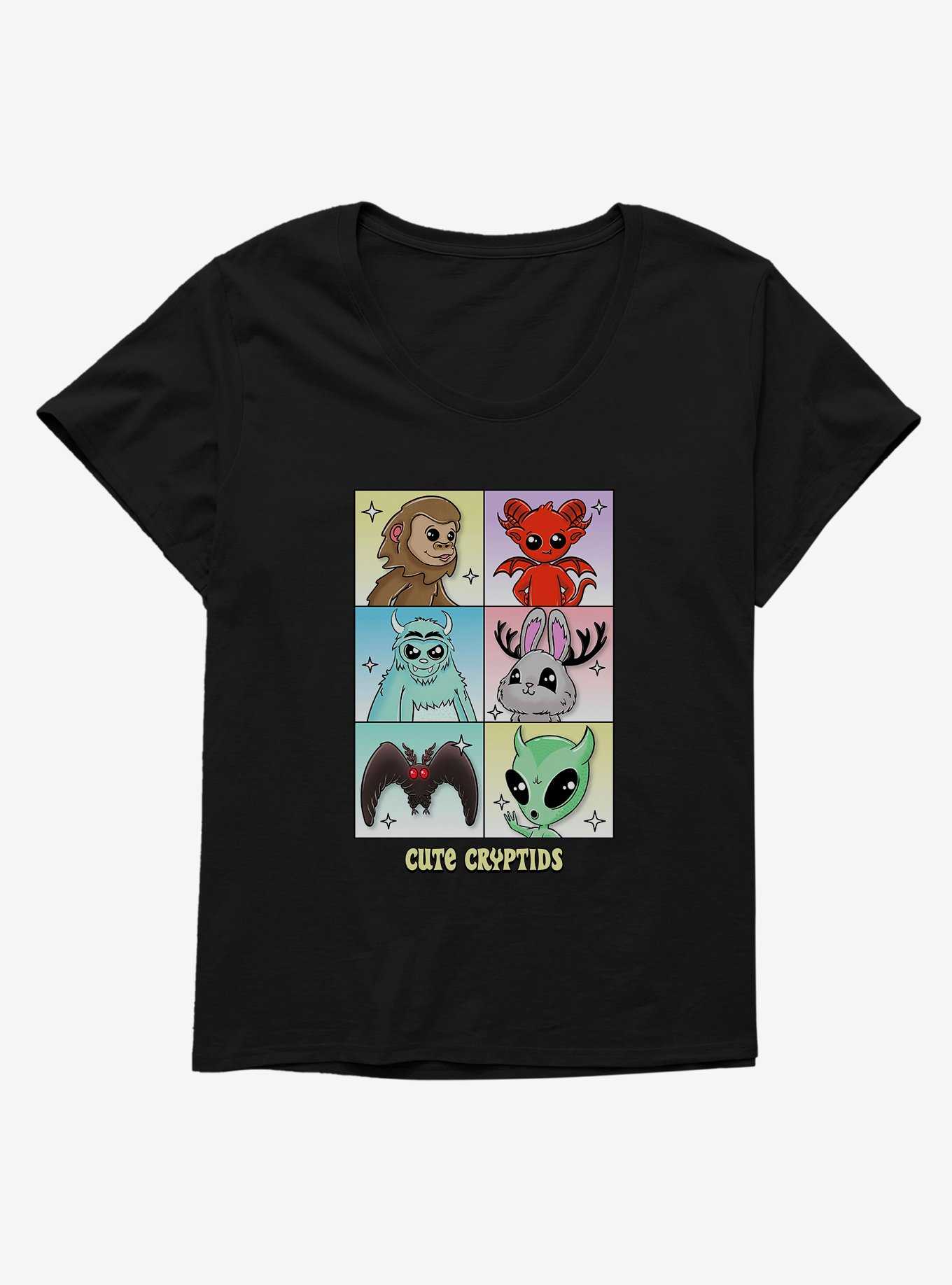 Cryptids Cute Grid Womens T-Shirt Plus Size, , hi-res