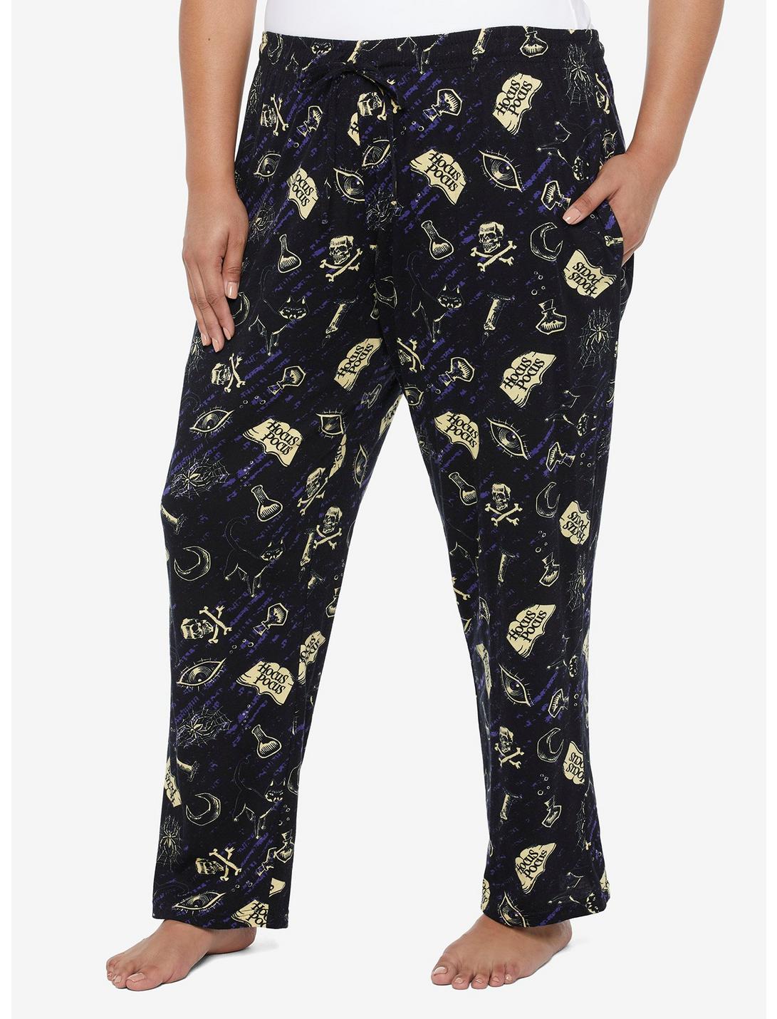 Disney Hocus Pocus Icons Pajama Pants Plus Size, CREAM, hi-res