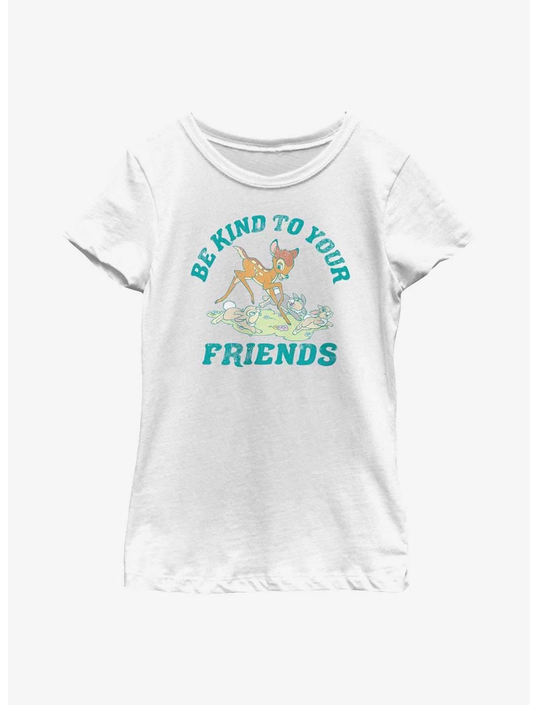 Disney Bambi Be Kind Youth Girls T-Shirt, WHITE, hi-res