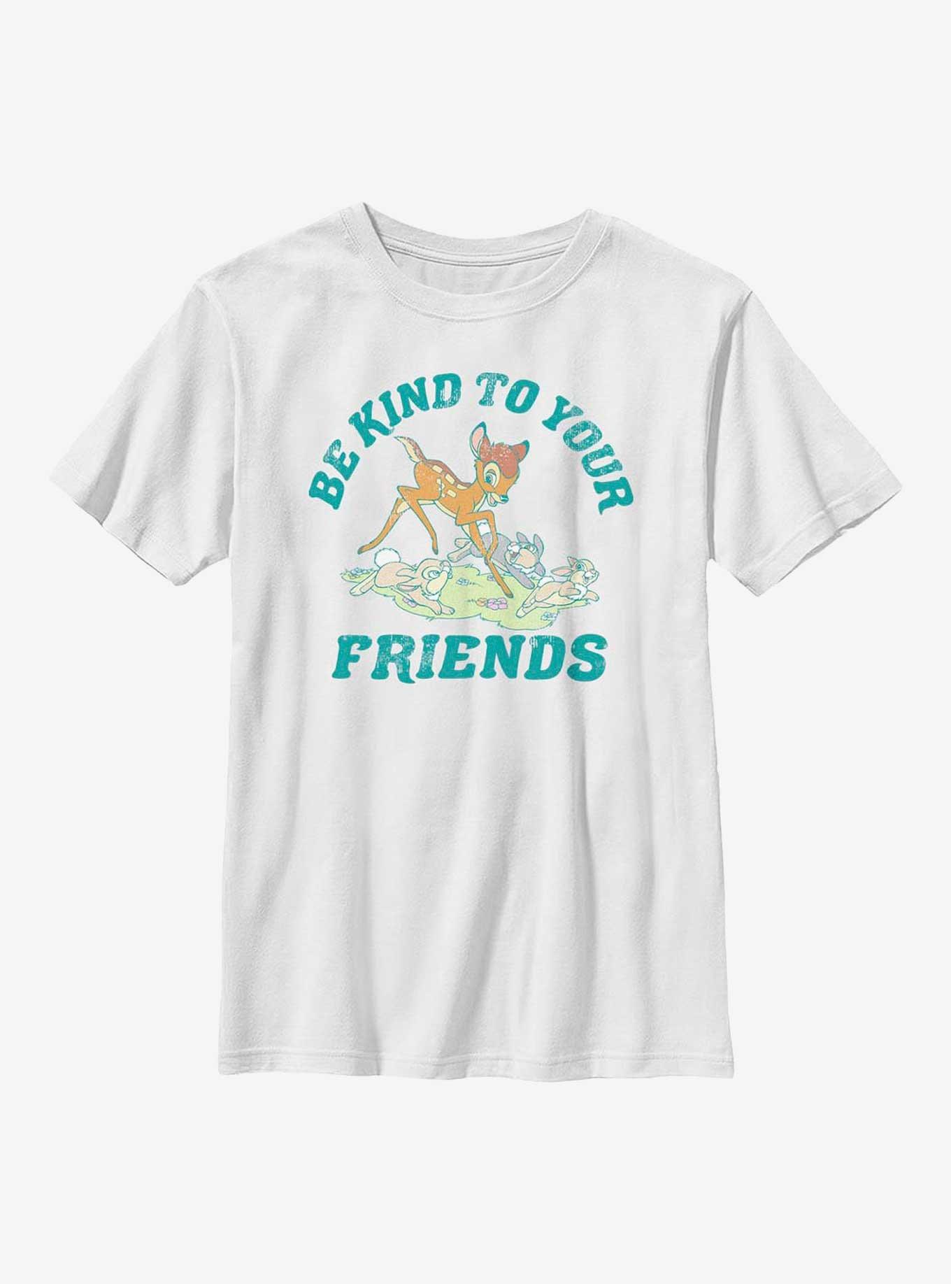 Disney Bambi Be Kind Youth T-Shirt, WHITE, hi-res