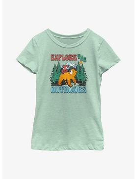 Disney Brother Bear Explore The Outdoors Youth Girls T-Shirt, , hi-res