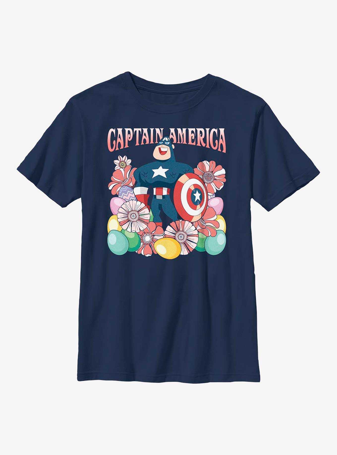 Marvel Captain America Collecting Eggs Youth T-Shirt, , hi-res