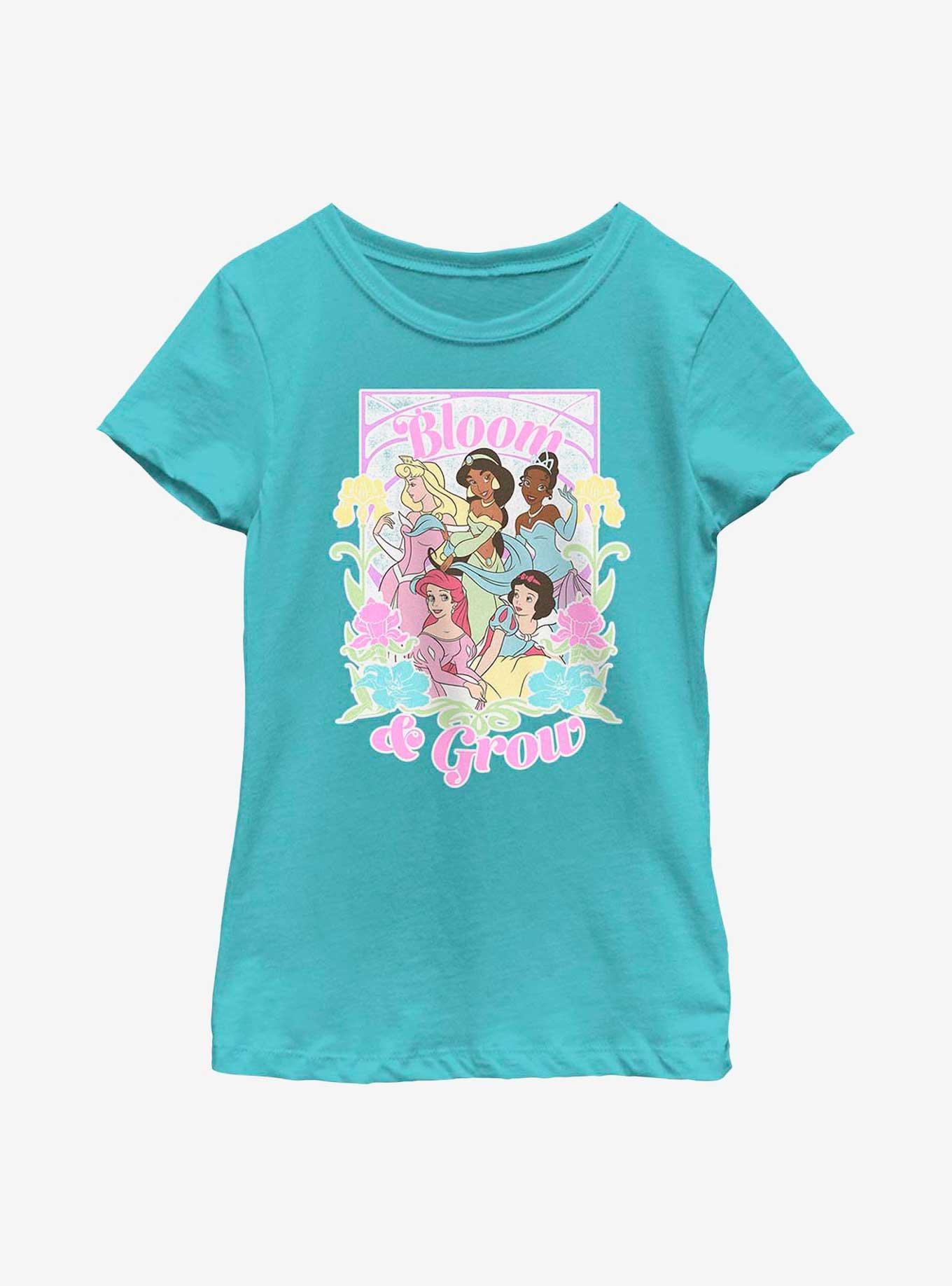 Disney Princesses Bloom And Grow Youth Girls T-Shirt, , hi-res