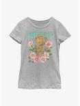 Marvel Guardians Of The Galaxy Groot Flower Dance Youth Girls T-Shirt, ATH HTR, hi-res