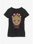 Marvel Guardians Of The Galaxy Groot In Bloom Youth Girls T-Shirt, BLACK, hi-res