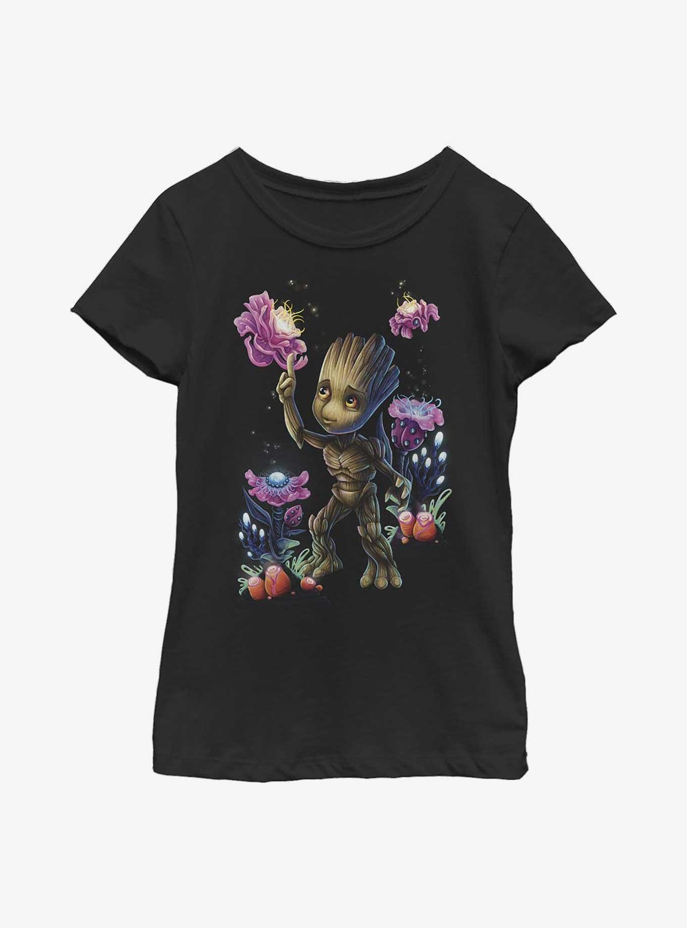 Marvel Guardians Of The Galaxy Groot Plants Youth Girls T-Shirt, , hi-res