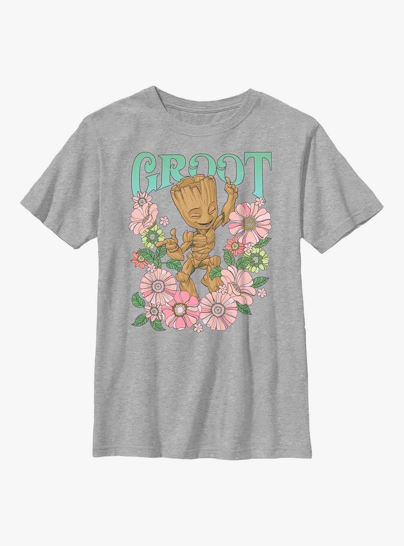 Marvel Guardians Of The Galaxy Groot Flower Dance Youth T-Shirt, , hi-res