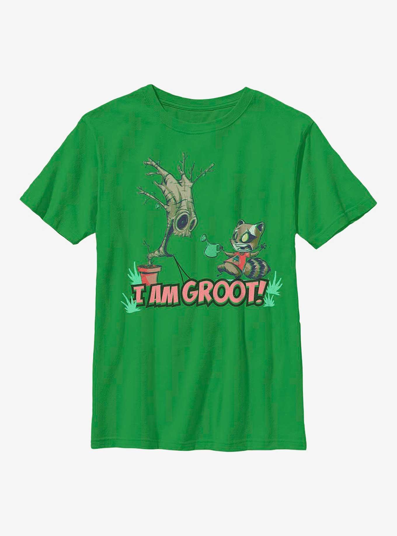 Marvel Guardians Of The Galaxy Grooted Youth T-Shirt, KELLY, hi-res