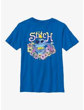 Disney Lilo And Stitch Spring Flowers Stitch Youth T-Shirt, , hi-res