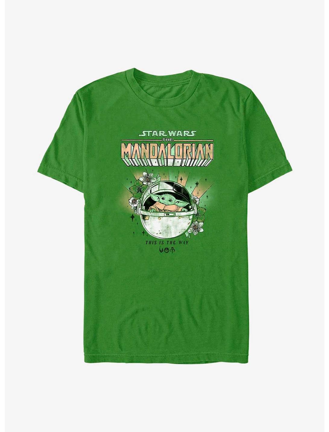 Star Wars The Mandalorian Floral Child T-Shirt, KELLY, hi-res