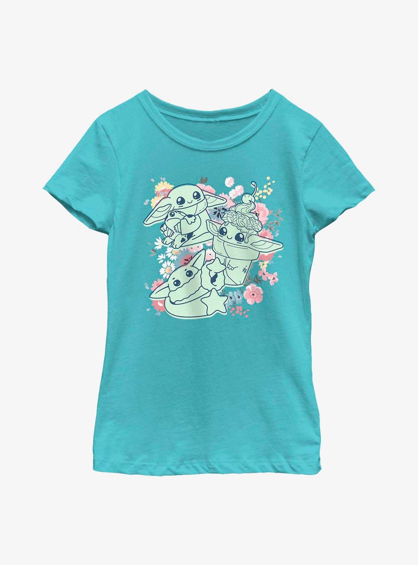 Star Wars The Mandalorian Spring Chibi The Child Youth Girls T-Shirt, , hi-res