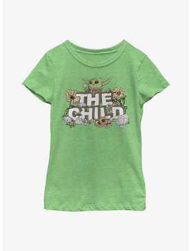 Star Wars The Mandalorian Vintage Flower Child Youth Girls T-Shirt, , hi-res