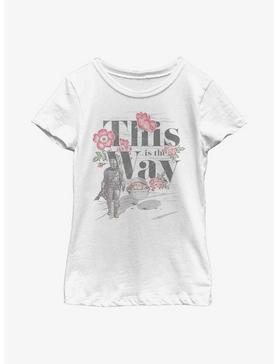 Star Wars The Mandalorian This Is The Way Flowers Youth Girls T-Shirt, , hi-res
