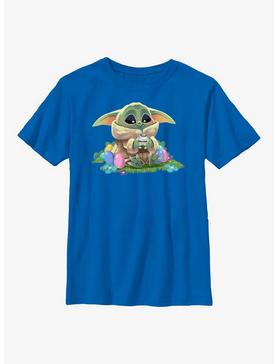 Star Wars The Mandalorian The Child Easter Eggs Youth T-Shirt, ROYAL, hi-res
