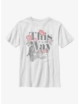 Star Wars The Mandalorian This Is The Way Flowers Youth T-Shirt, , hi-res