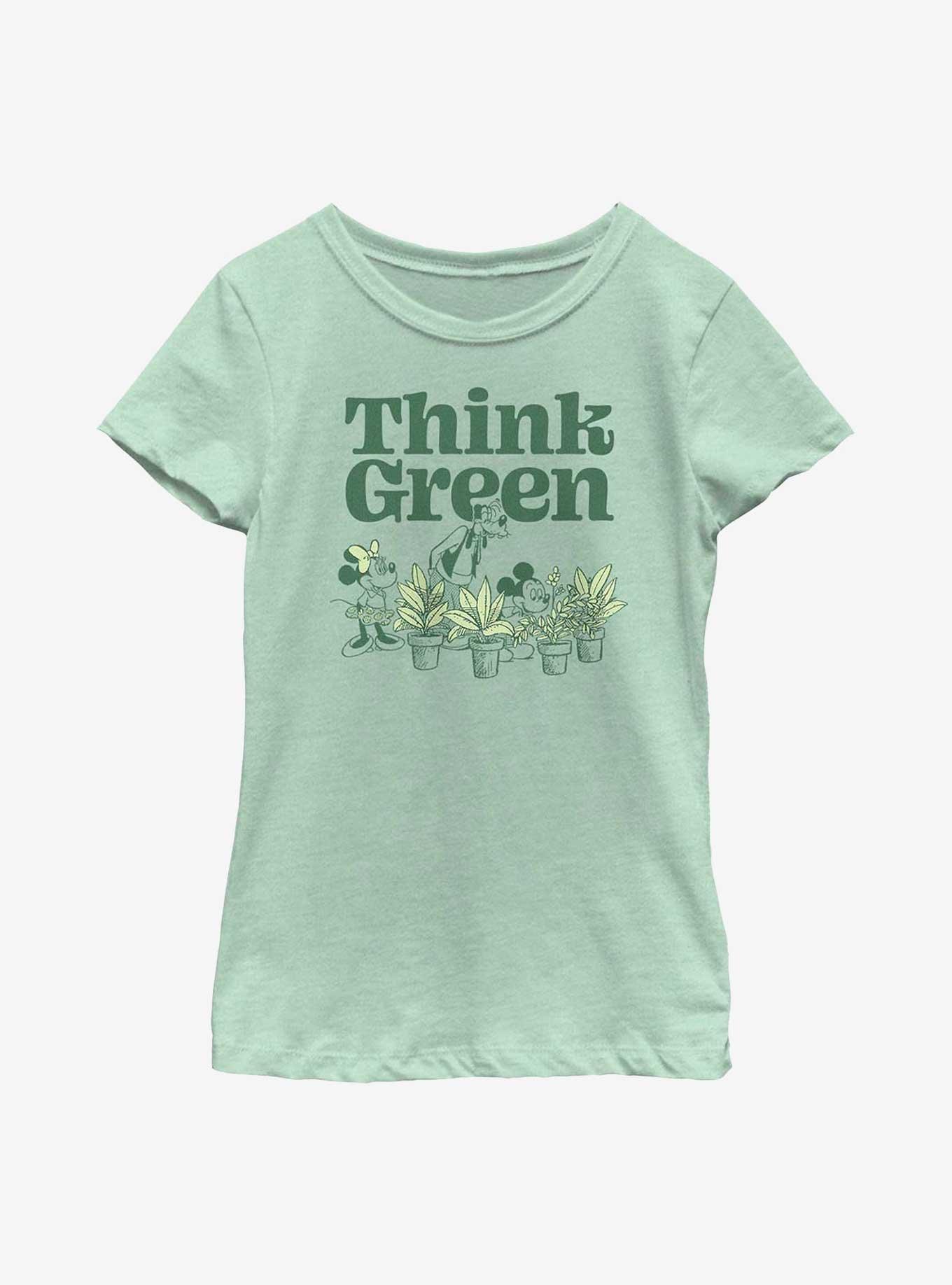 Disney Mickey Mouse Think Green Youth Girls T-Shirt, , hi-res