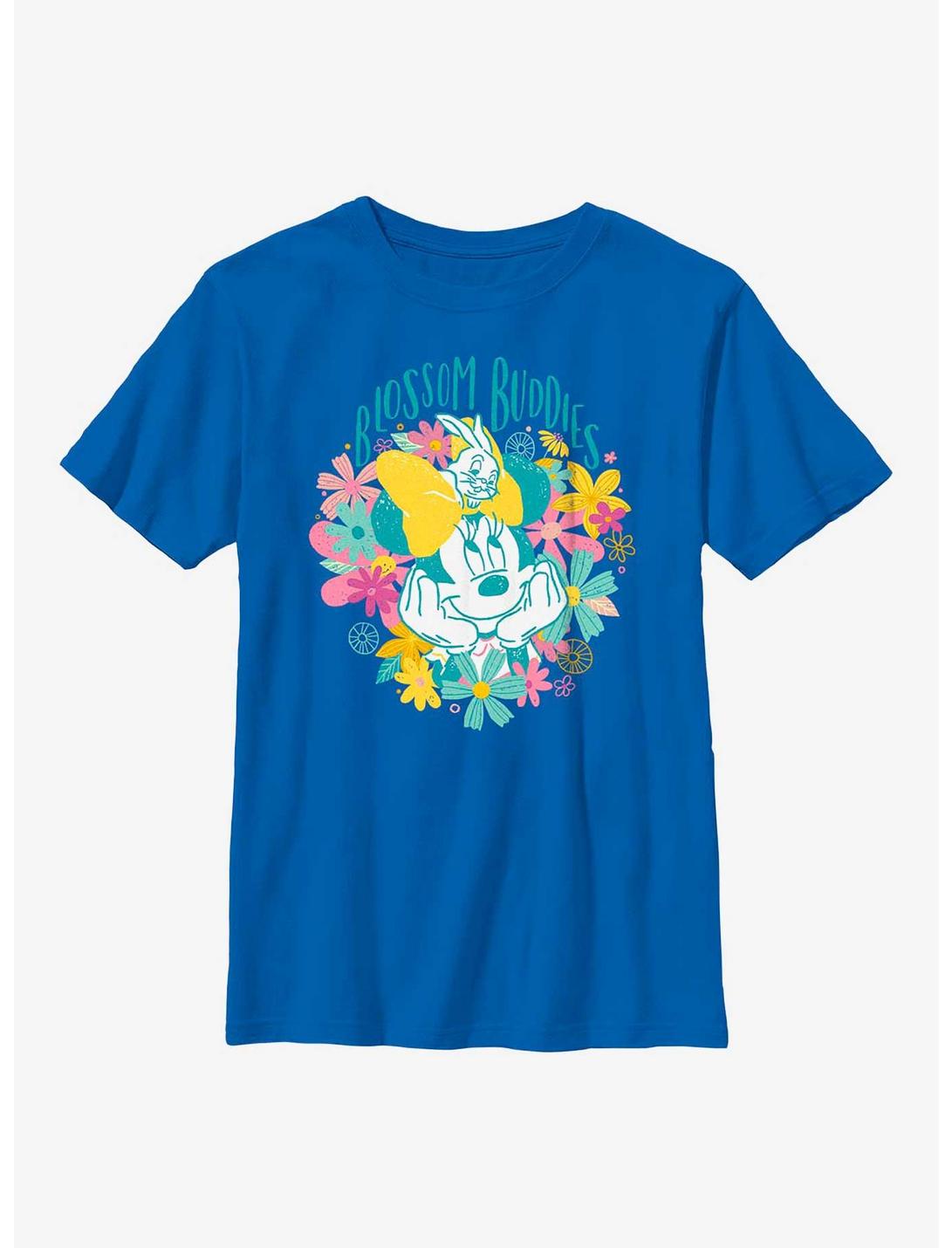 Disney Minnie Mouse Blossom Buddies Youth T-Shirt, ROYAL, hi-res