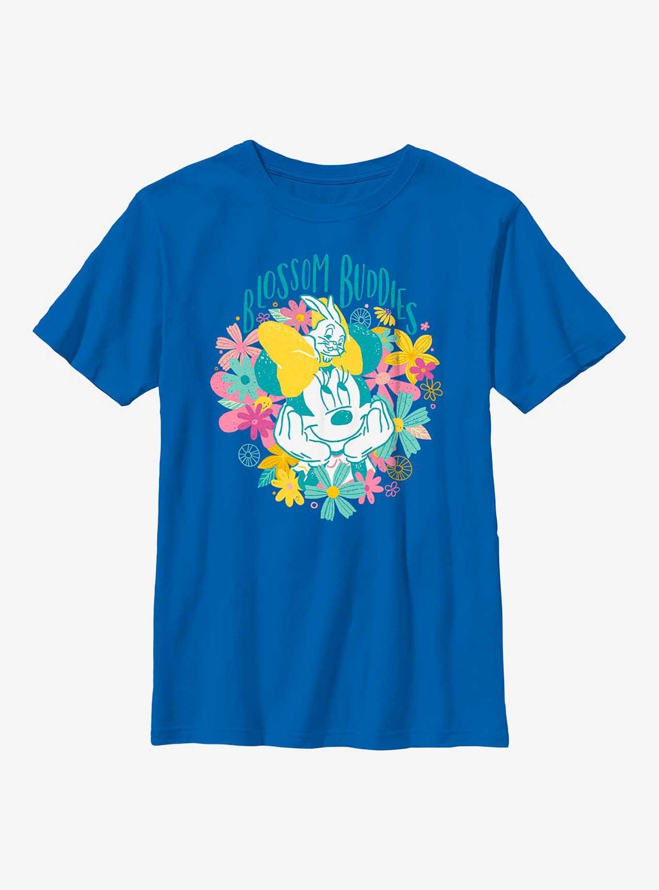 Disney Minnie Mouse Blossom Buddies Youth T-Shirt, ROYAL, hi-res