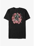 Star Wars Floral Darth Vader T-Shirt, BLACK, hi-res