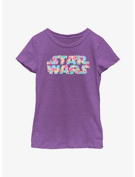 Star Wars Floral Logo Youth Girls T-Shirt, , hi-res