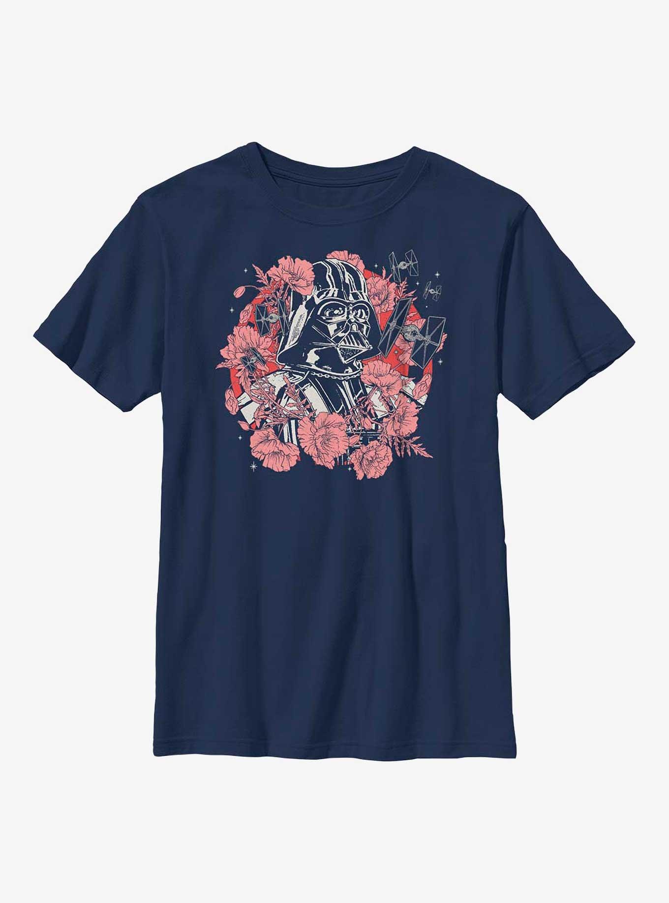 Star Wars Floral Darth Vader Youth T-Shirt, , hi-res