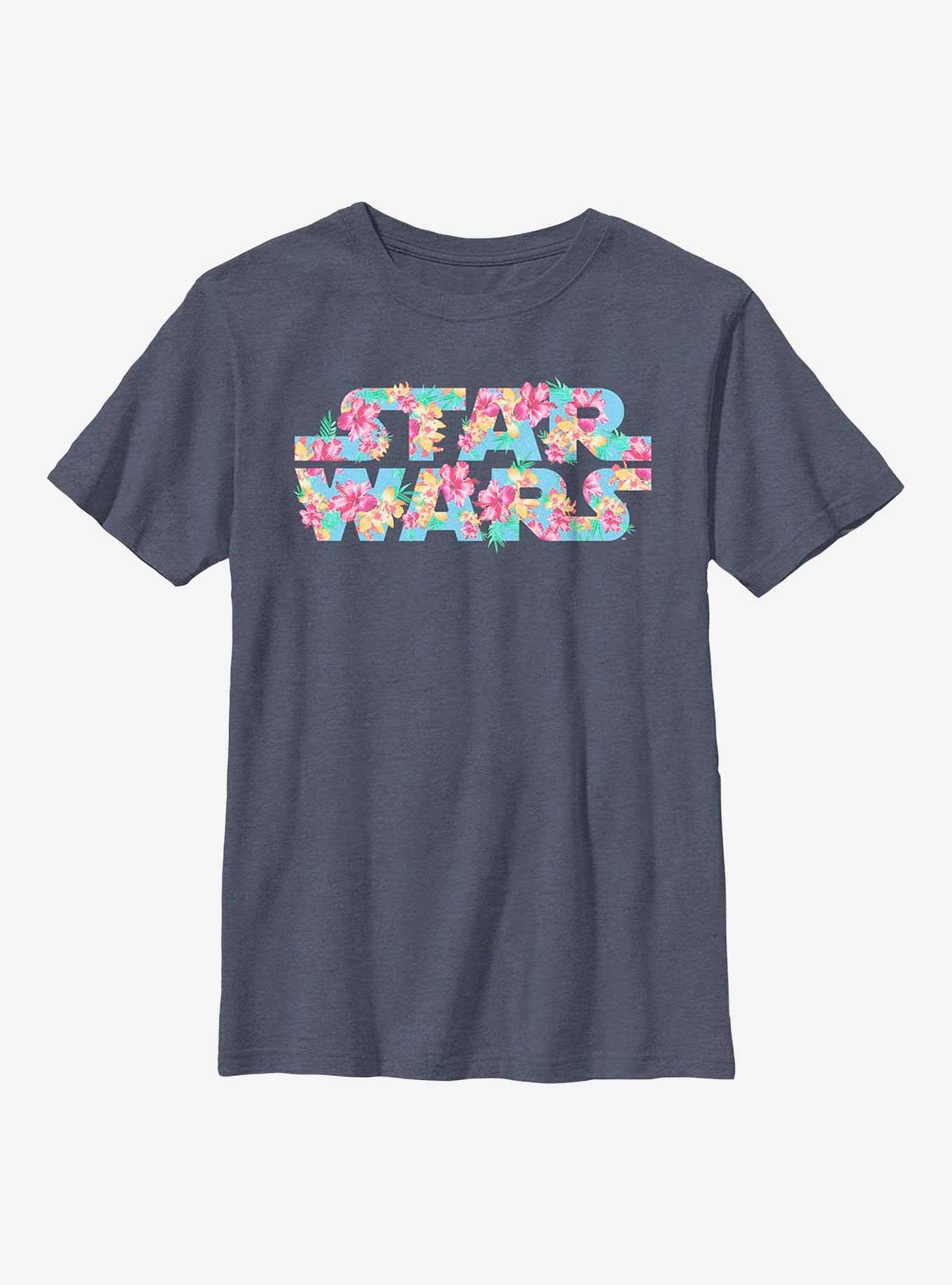 Star Wars Floral Logo Youth T-Shirt, , hi-res