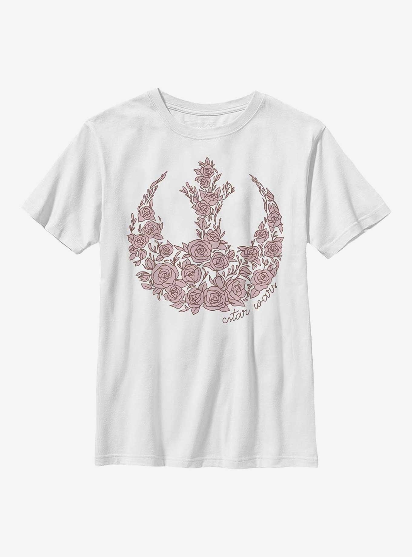 Star Wars Rose Rebel Youth T-Shirt, , hi-res