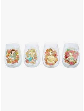 Disney Princess Floral Glass Tumbler Set, , hi-res