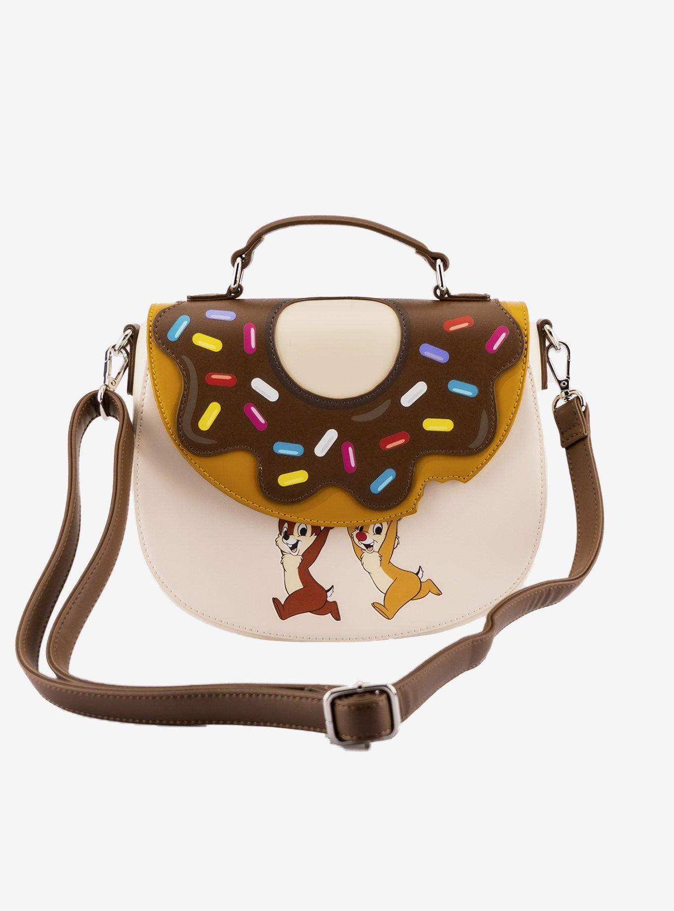 Loungefly Disney Chip 'N' Dale Donut Crossbody Bag, , hi-res
