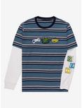 Disney Toy Story Icons Layered Long Sleeve T-Shirt - BoxLunch Exclusive, DARK GREEN, hi-res