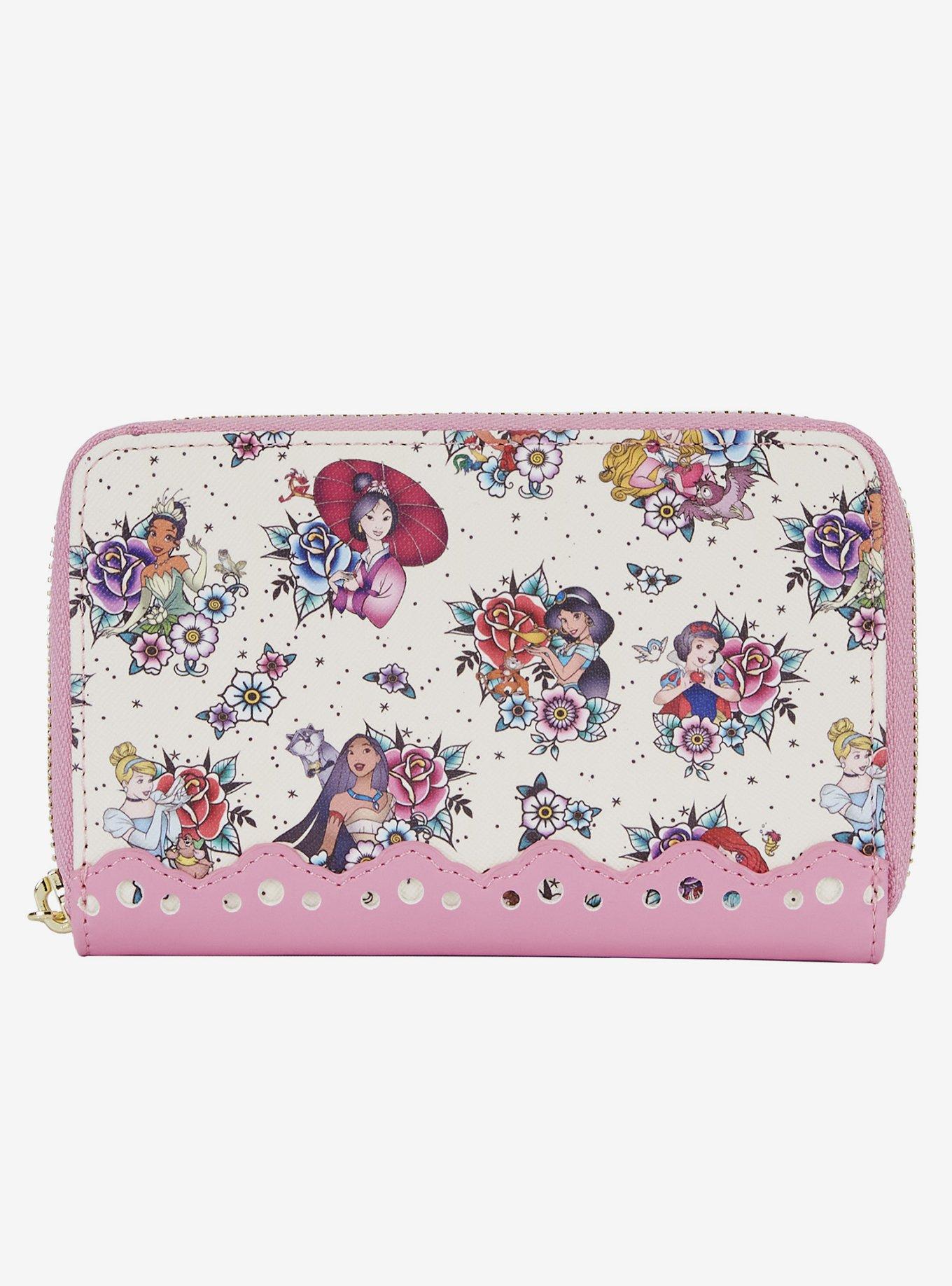 Loungefly Disney Princess Tattoo Zipper Wallet, , hi-res