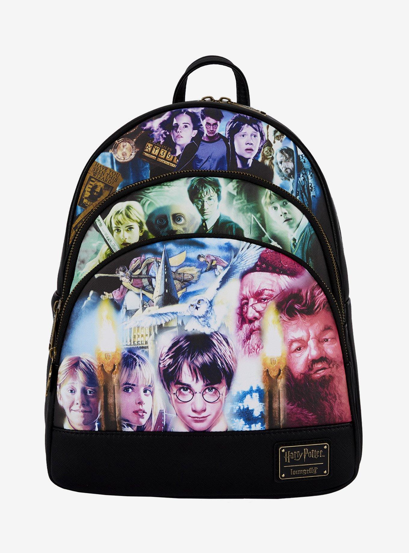 Loungefly Harry Potter Trilogy Triple Pocket Mini Backpack, , hi-res